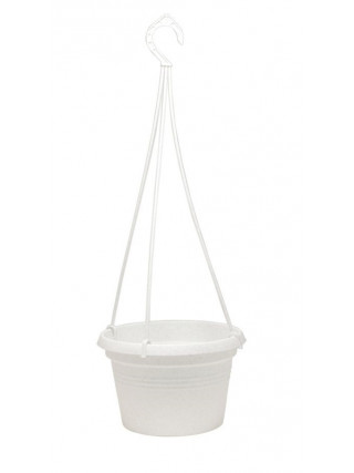 Вазон "Глорія" з підвіскою 20*13см. (білий)