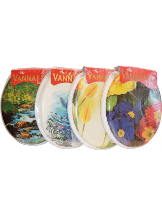 Сидіння на унітаз м'яке VANNA LUX (БЛАКИТНИЙ)