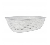 Сухарниця овальна Ротанг 25,5*18,5*7,5 см (білий)