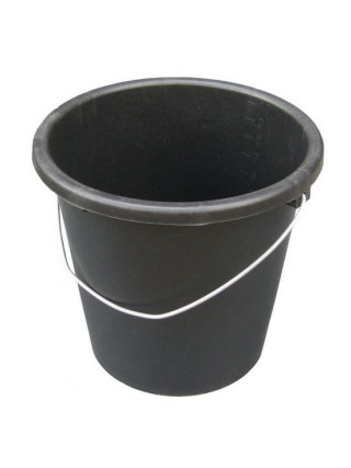 Відро господарське Plastic's Craft 10 п/е з метал. ручкою чорний