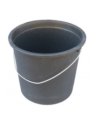 Відро господарське Plastic's Craft 17 п/е з метал. ручкою чорний