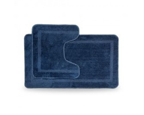 Набір килимів в ванну кімнату Dariana Стандарт 57*100+57*50 (2шт.) (темно-синій)