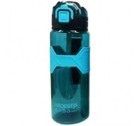 Пляшка для води Ardesto Fitness 800мл, пластик, блакитний