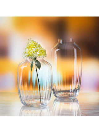 Ваза для квітів скляна Rona Ambiente optical 23 см