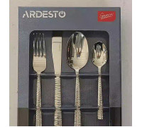 Набір столових приборів Ardesto Gemini Loreto, 24 прибори, нержавіюча сталь
