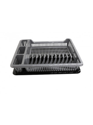 Сушка для посуду пластикова Elif Plastic (антрацит) 29*42*9 см