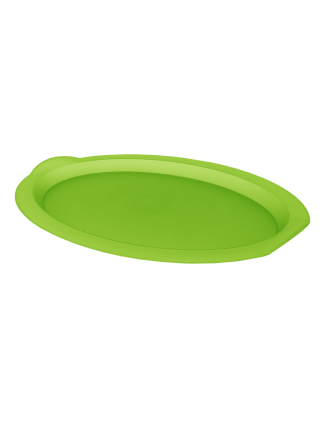 Піднос пластиковий овальний Алеана 47*35*4 см. (оливковий)
