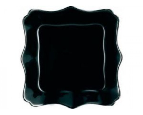 Тарілка Luminarc Authentic Black квадратна десертна 20,5*20,5 см.
