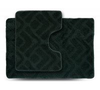 Набір килимів в ванну кімнату Dariana Econom 55*80+55*42 см (2шт.) (зелений)