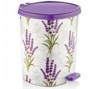 DECOR відро для сміття 11л (лаванда) з педаллю