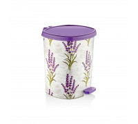 DECOR Відро для сміття 6 л 21*23.5*26 см (118 лаванда) з педаллю