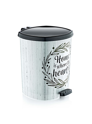 DECOR Відро для сміття 6 л 21*23.5*26 см (75 дім вінтаж) з педаллю 