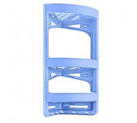 Поличка в ванну кімнату кутова 3-х ярусна 20*30,5*56 см, (блакитний)