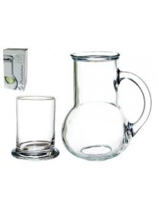 Набір для води Pasabahce Oasis Pitcher 1 л. з кришкою-стаканом v-250 мл (под.уп.)