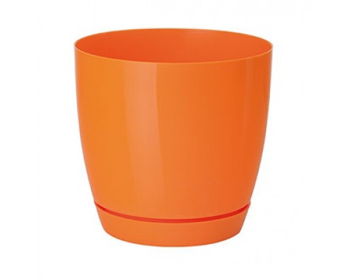 Вазон Form-Plastic Тоскана кругла з підставкою 11 см (оранжевий)