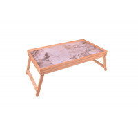 Піднос-стіл бамбуковий OMS SHINE 33*56*4,8 см. (коричневий)