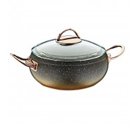 Каструля алюмінієва OMS Gold d-20 см., 2,5 л., з антипр. покриттям, ІНДУКЦІЯ Золото