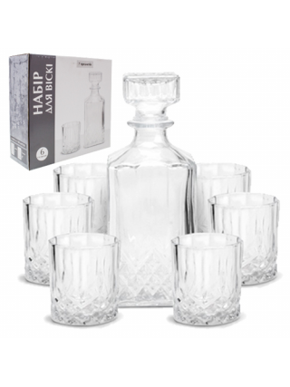 Набір для віскі S&T (графін 1л, стакан 200 мл)