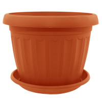 Вазон з підставкою "Терра" 8*6,5 см. (теракот)