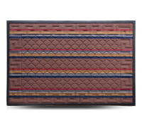 Килим гумовий Dariana Multicolor 80*120 см з ворсовим покриттям (світло-коричневий)