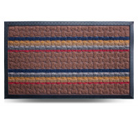 Килим гумовий Dariana Multicolor 45*75 см, з ворсовим покриттям (світло-коричневий) 