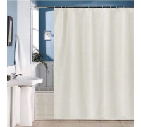 Штора для ванної кімнати та душу, текстиль, 180*200 см (шампань айворі)