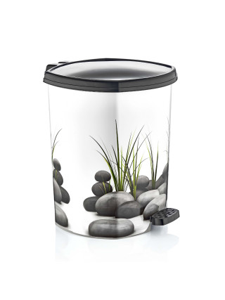 DECOR Відро для сміття 11л 26*29.5*34 см (каміння) з педаллю