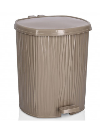 Відро для сміття з педаллю 6л, WAVY "хвиля", 22*21*25 см (ЛАТЕ)