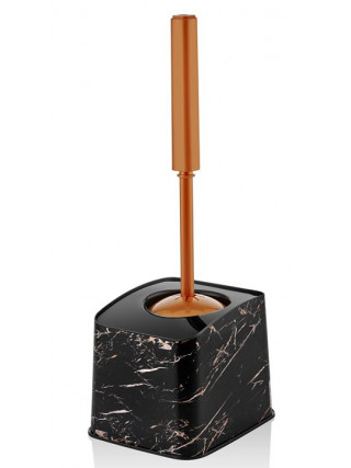 DECOR Йоржик для унітазу ( чорний мармур) 120*145*370 мм