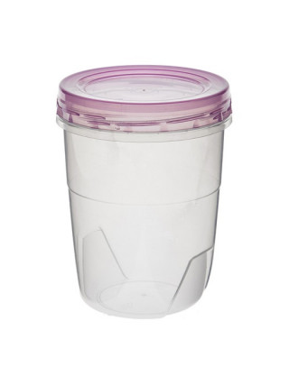Контейнер круглий Преміум 1,5 л., з кришкою-закруткою 12,6*12,6*17,3 см.