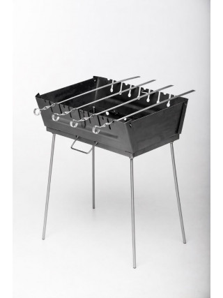 Мангал валіза розкладний переносний на 8 шампурів (2 мм.)