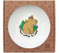 Миска Kvarta Капібара 20 см склокераміка + подарункова  коробка