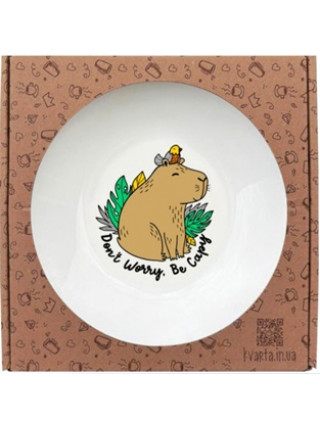 Миска Kvarta Капібара 20 см склокераміка + подарункова  коробка