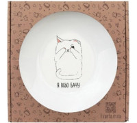 Миска Kvarta Я всьо бачу  20 см склокераміка + подарункова коробка