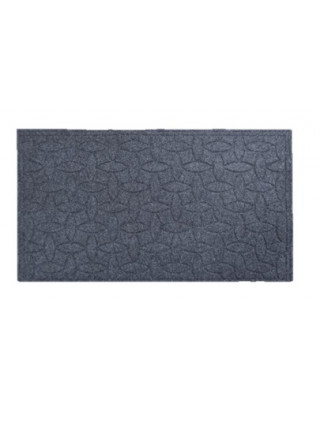 Килим гумовий 45*75*0,2 см з ворсовим покриттям (сірий)