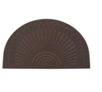 Килим текстильний побутовий напівколо 45*75 см  (коричневий)