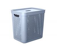 Корзина для білизни 35 л "Simple" 39*29*40 см, (сірий)