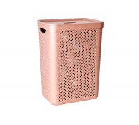 Корзина для білизни 45 л "Simple" 39*29*54 см  (карамель)