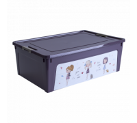 Контейнер дитячий "Smart Box" з декором 11,7л. (фіолетовий, Дівчата)