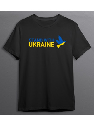 Футболка Бути з Укрїною чорна  lady бавовна (10шт/уп)