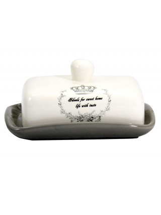 Маслянка керамічна Interos "Корона" 17*13 см.