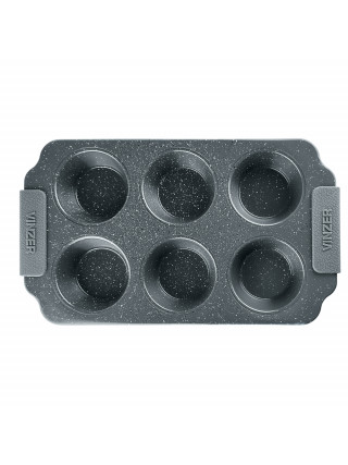 Форма для мафінів Vinzer Dolci Line, 6 шт., з силіконовими ручками 30,5*17,8*3,5 см,