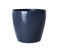 Вазон круглий "Матільда" 20*18 см. 4,1 л (темно-сірий )