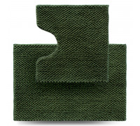 Набір килимів в ванну кімнату Dariana Ананас 55*80+55*50 см., (2 шт.) (зелений)