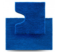 Набір килимів в ванну кімнату Dariana Ананас 55*80+55*50 см (2шт.) (синій)