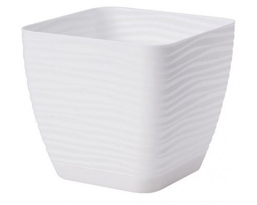 Вазон Form-Plastic Сахара Петіт квадратний 13 см (білий)