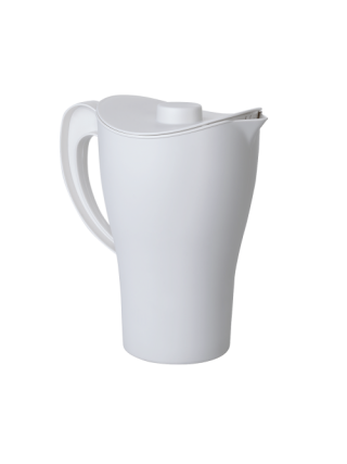 Глечик з кришкою 2л. (біла троянда) *20