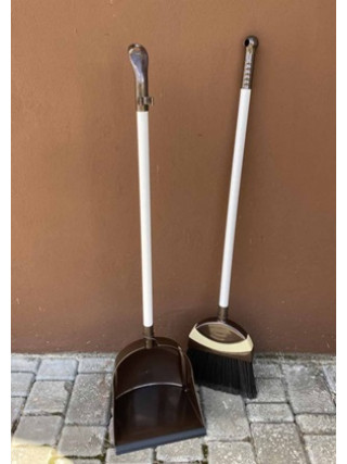 Набір для прибирання "Ледарка" Совок+щітка" (коричневий)