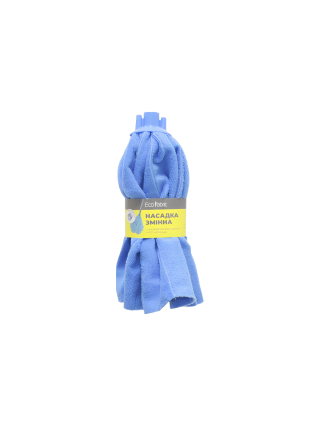 Насадка змінна з мікрофібри для швабри Eco Fabric МОП  (120г) блакитна