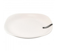 Тарілка обідня квадратна Ardesto Molize White 27*27 см., кераміка